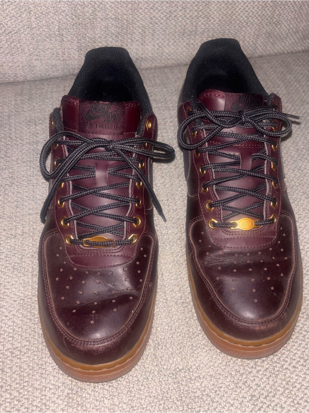 Nike Air Force 1 Low Men’s Shoes - Burgundy size 10